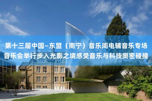 第十三届中国—东盟（南宁）音乐周电辅音乐专场音乐会举行步入光影之境感受音乐与科技奥密碰撞